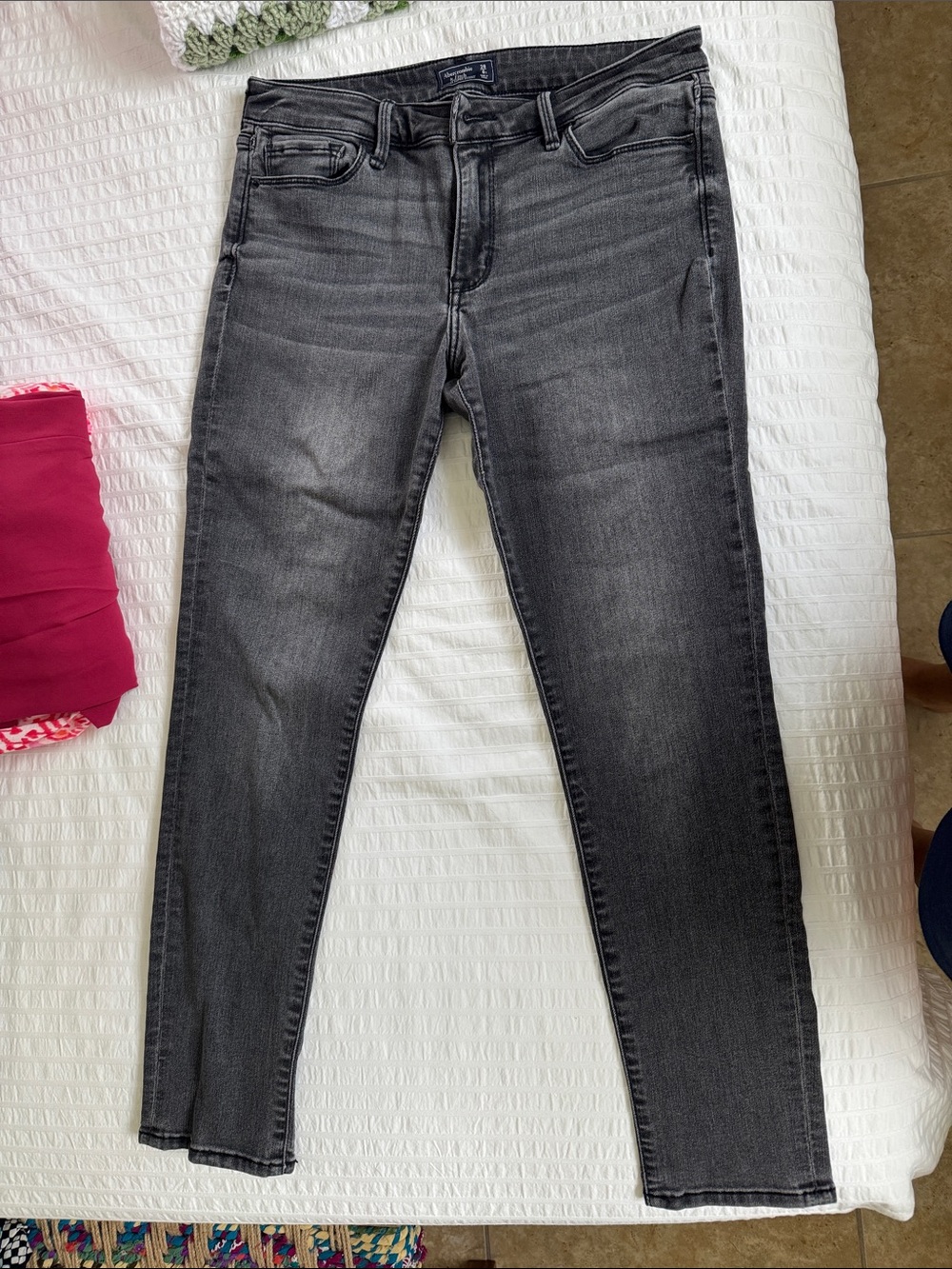 Abercrombie & Fitch Charcoal Black Skinny Jeans